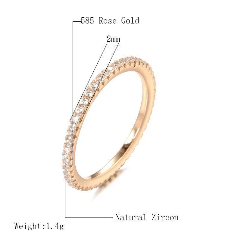 Natural Zircon Rings