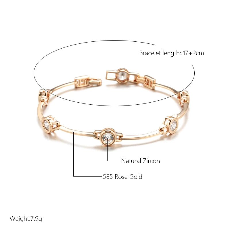 Rose Gold Color Bracelet for Women Luxury