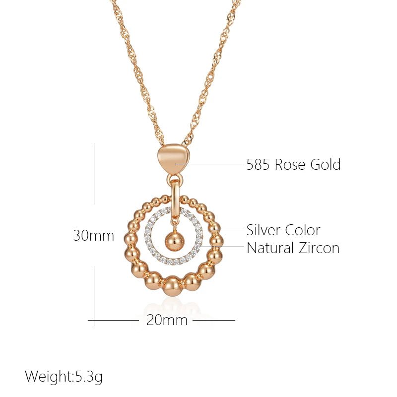 Necklace Bead Natural Zircon