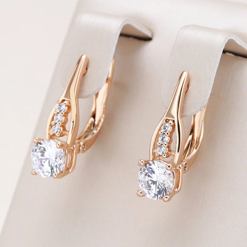 Gold Simple Drop Earrings